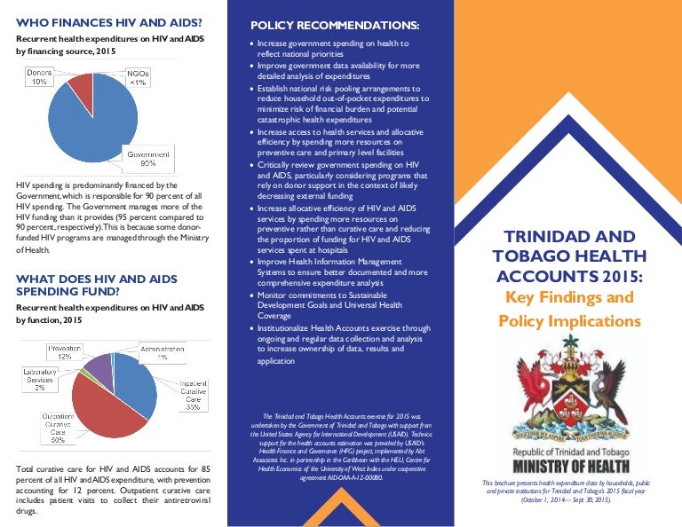 Trinidad and Tobago Health Accounts Brochure