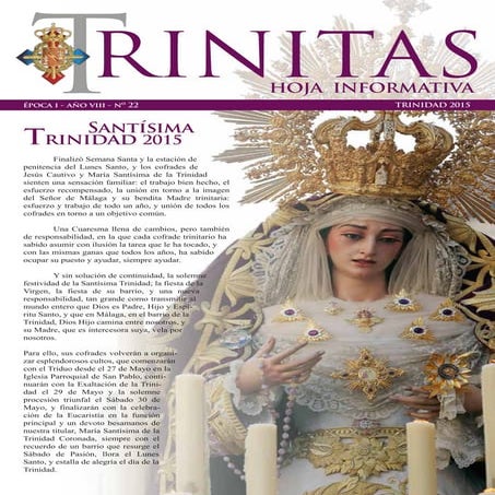 Trinitas | Hoja informativa, mayo 2015