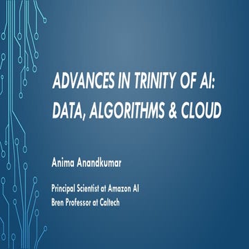 Trinity of AI: data, algorithms and cloud