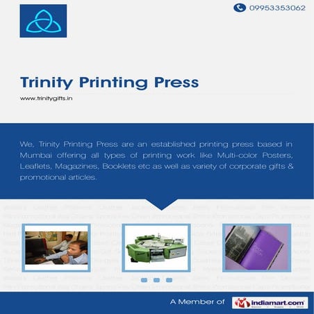 Pre Press Services by Trinity printing-press