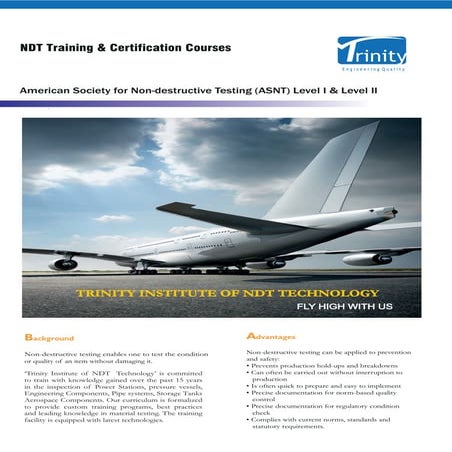 Trinity Ndt Training Brochure