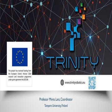 VTT Tampere RobotDay 5.9. - Minna Lanz, Trinity Open Calls 