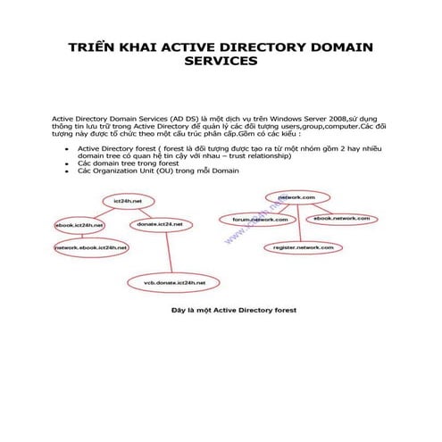 Triển khai active directory | DOCX