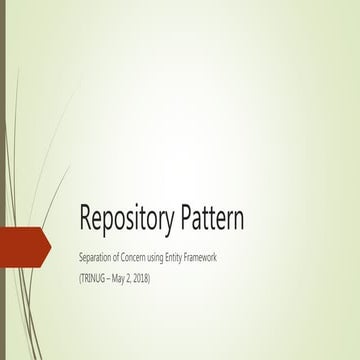 Trinug - repository pattern