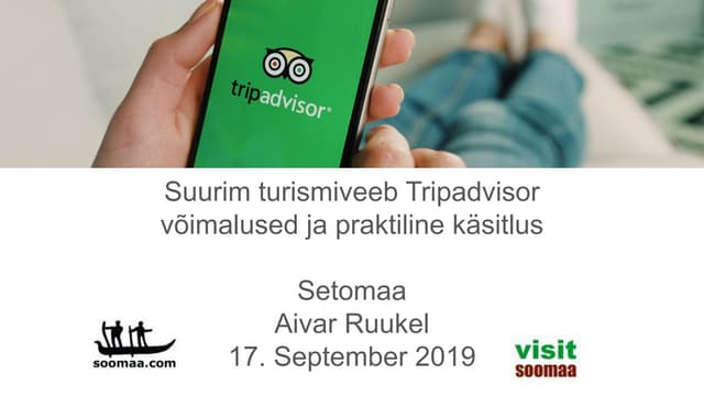Suurim turismiveeb Tripadvisor : võimalused ja praktiline käsitlus