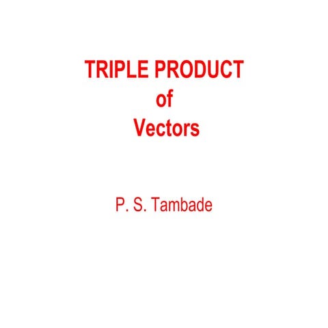 triple product
