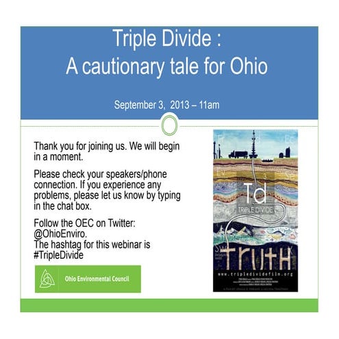 Triple Divide Press Call & Webinar