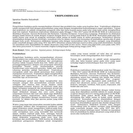 Triploidisasi | PDF