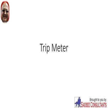 Trip meter