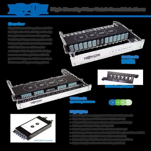 Interconnect 10, 40 and 100/120Gb Networks with Tripp Lite 