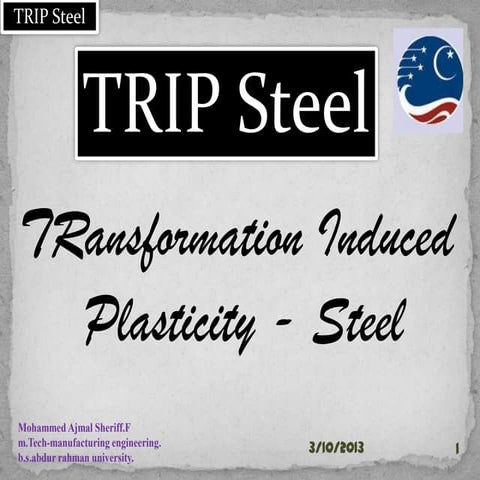 Trip steel