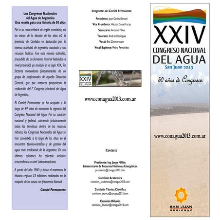 Congreso Nacional del Agua 2013