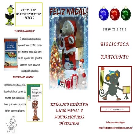 Triptico 1º trimestre biblioteca