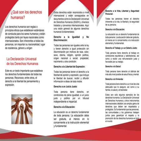 TRIPTICO DE LOS VALORES Humanos Xddddddd | PDF