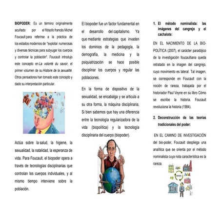 Información sobre Biopoder, obtén buena. | DOCX