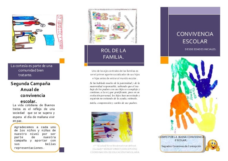 Triptico campaña de convivencia