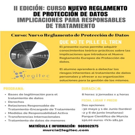 Curso del Reglamento General de Protección de Datos | PDF