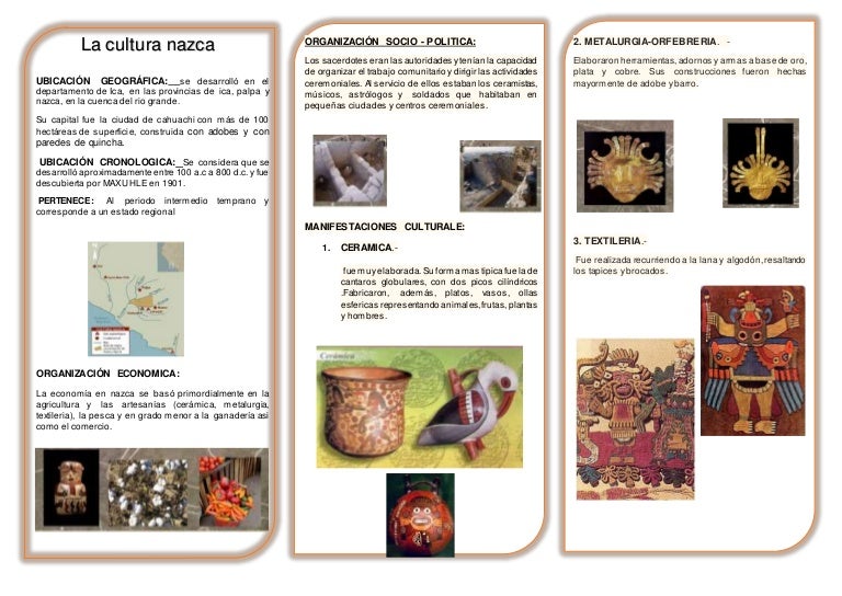 Triptico de la cultura nazca