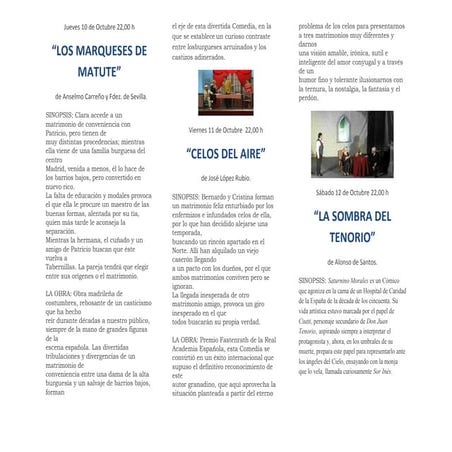 Triptico de sinopsis teatro eslava