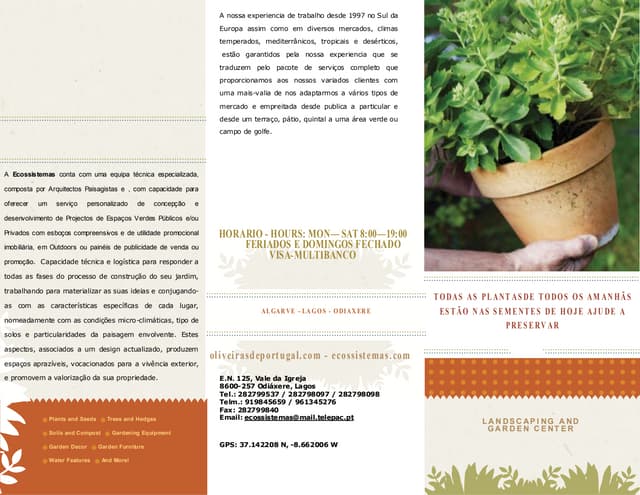 Triptico Eco Garden