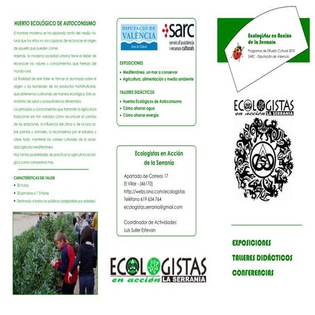 Triptico Ecologistas
