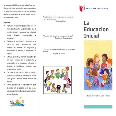 Triptico educacion