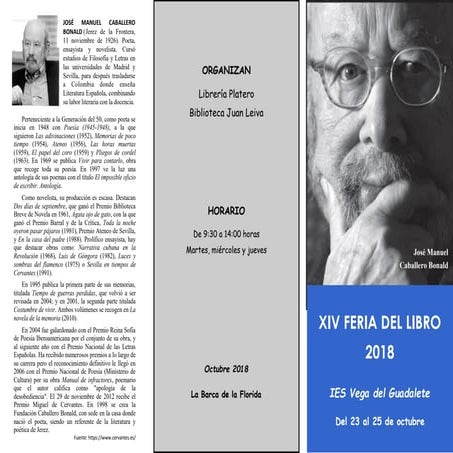 Triptico Feria del Libro 2018 