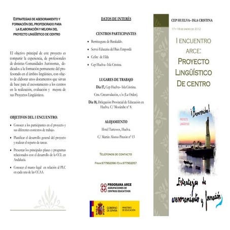 Triptico i encuentro arce