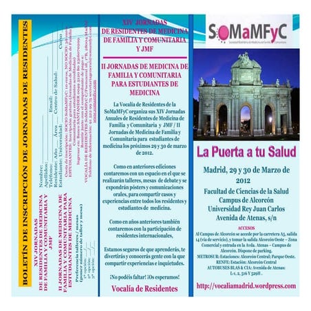 Triptico jornadas somafyc