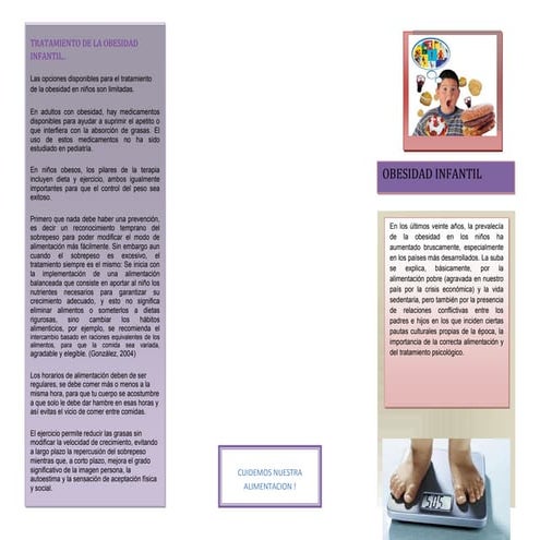Triptico obesidad