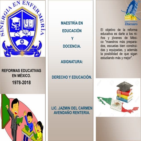 Tripticos de la reforma educativa | PDF