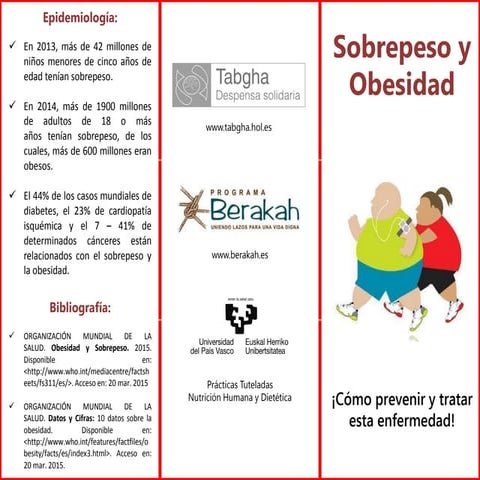 Tripticos enfermedades   obesidad y sobrepeso - abril 2015