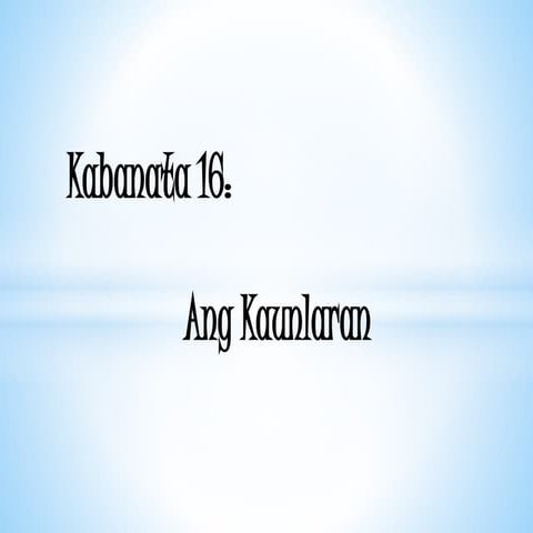 Ang Kaunlaran