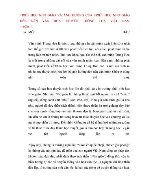 Bài thuyết trình Nho giáo | PPT