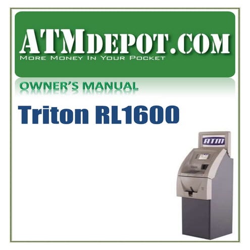 Triton rl1600-atm-owners-manual
