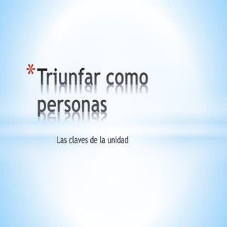 Triunfar como personas 2