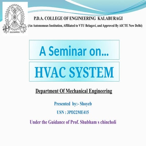 HVAC SYSTEM BY SHOYEB WNGINEER HVAC SYSTEM BY SHOYEB ENGINEER