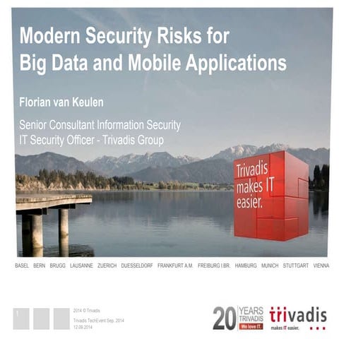 modern security risks for big data and mobile applications