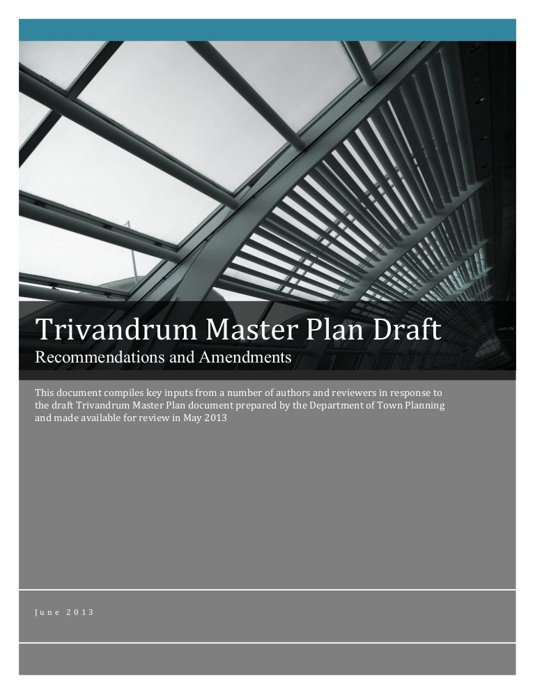 Trivandrum Master Plan Inputs Final