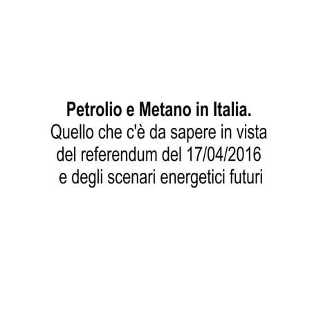 "Trivelle in Italia" di Carlo Martelli Portavoce MoVimento 5 Stelle Senato