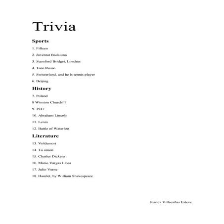 Trivia