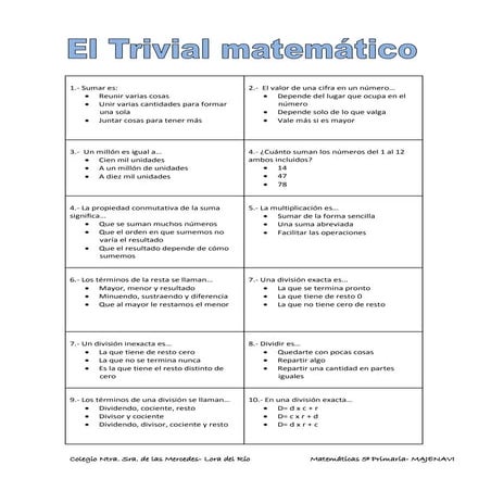 Trivial matemático