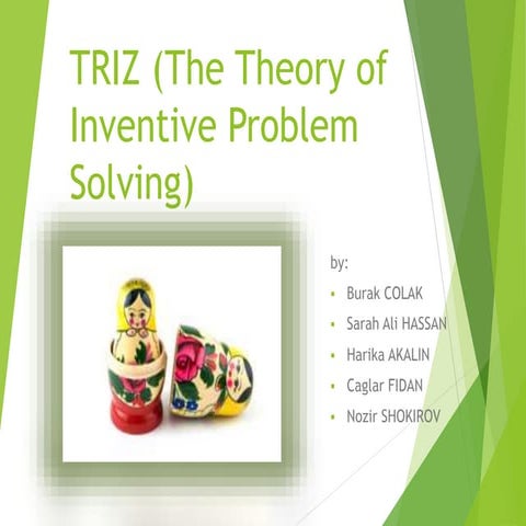 TRIZ (теория решения изобретательских задач) - Very Powerful Methodology for ...
