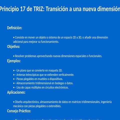 40 principios de invención con ejemplos | DOC