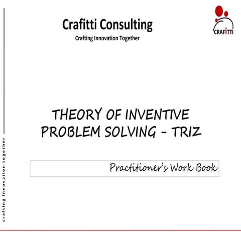 TRIZ WORKBOOK 2012