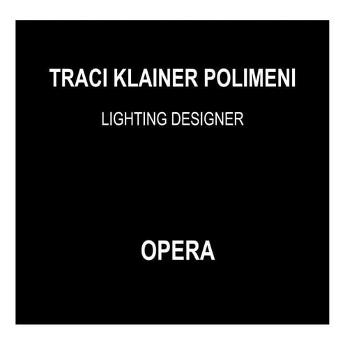 TRK Lighting Design - Opera &amp; Dance