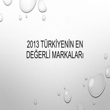 Türkiyenin en değerli markaları