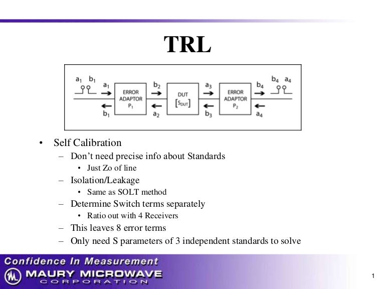 Trl calibration