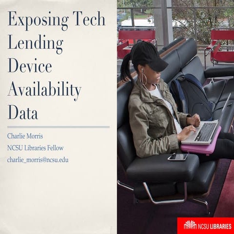Exposing Tech Lending Device Availability Data