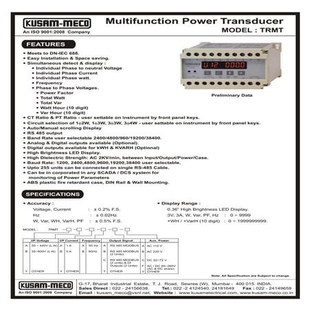 Trmt transducer
